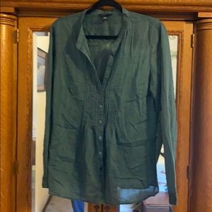 Moda XL Deep Teal Sheer Blouse